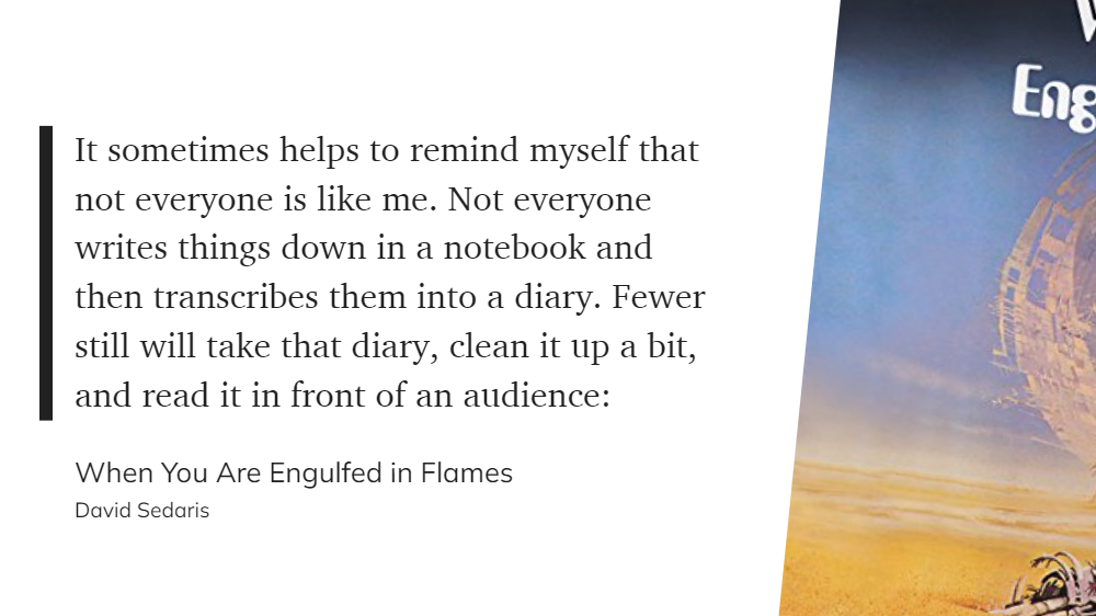 Book - When You Are Engulfed in Flames by David Sedaris