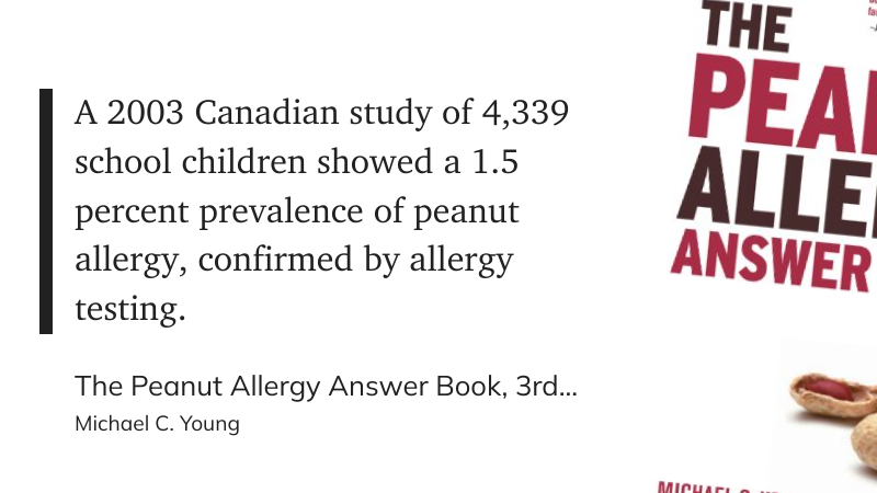 Book - The Peanut Allergy Answer Book by Michael C Young